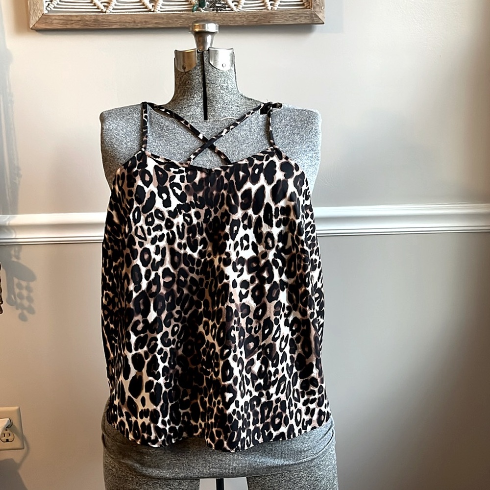 Roaman’s size 16W | Camisole | Leopard Print